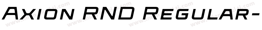 Axion RND Regular字体转换